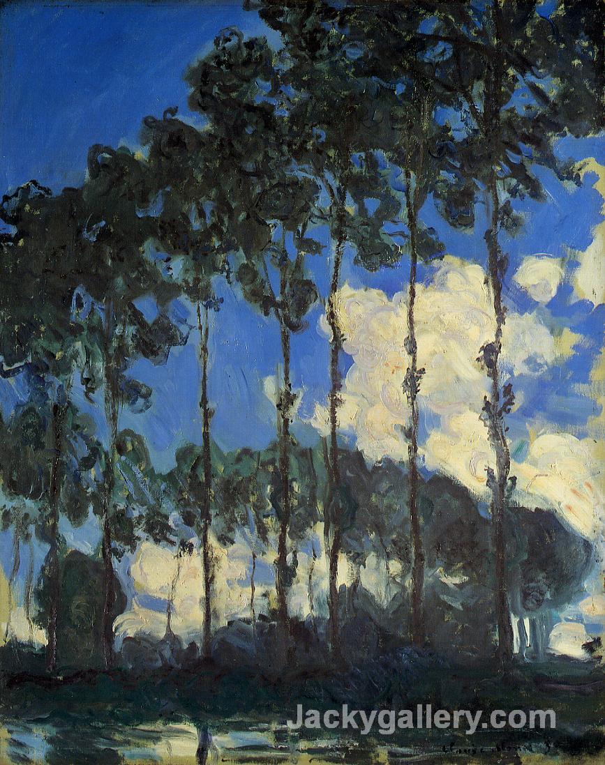 Poplars on the Banks of the Epte by Claude Monet paintings reproduction - Click Image to Close